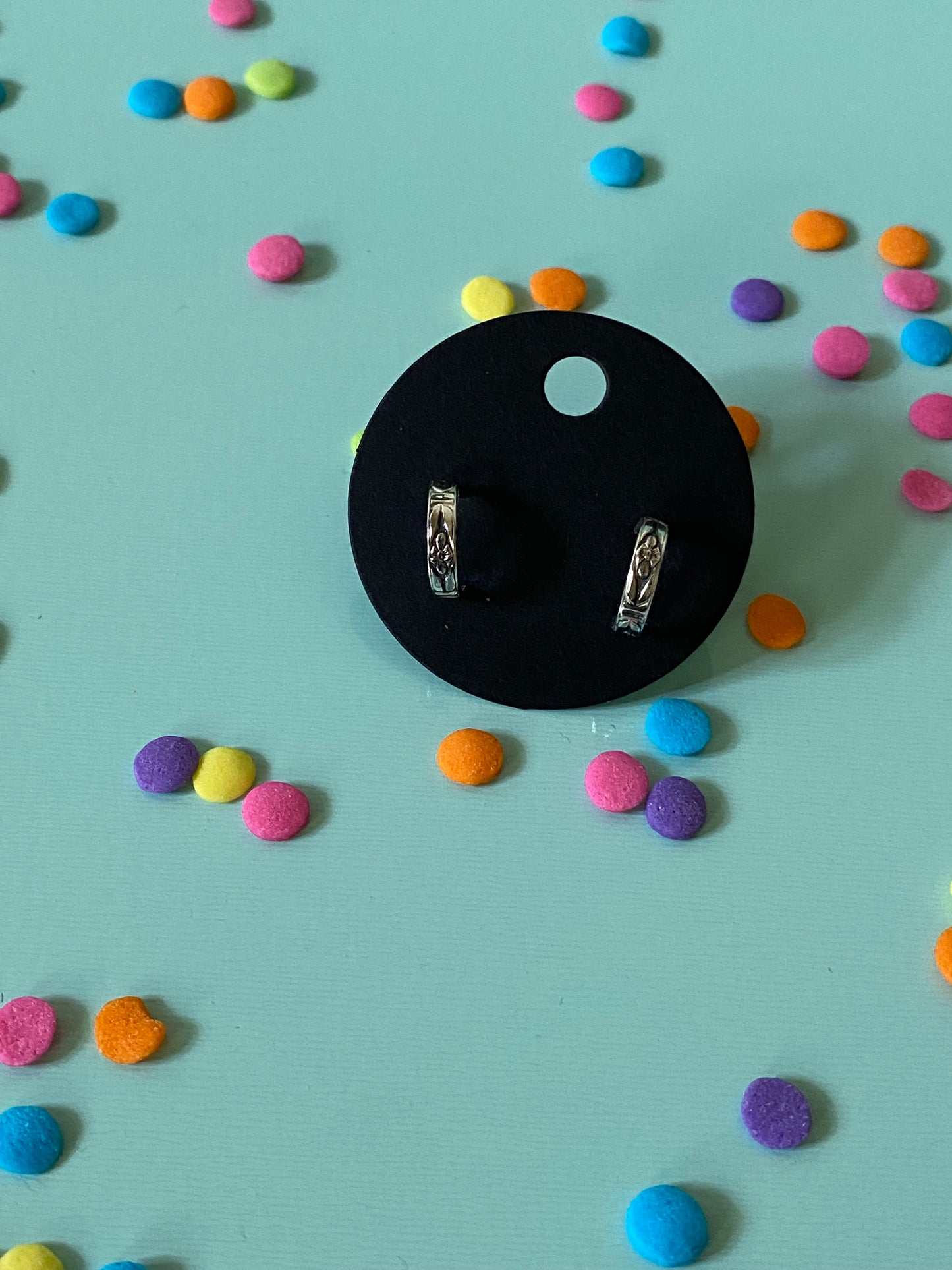 🎉flower stud hoops