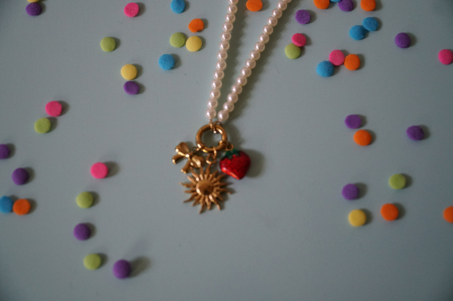 🎉pearl charm necklace