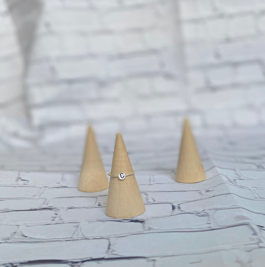 Dainty Initial Ring