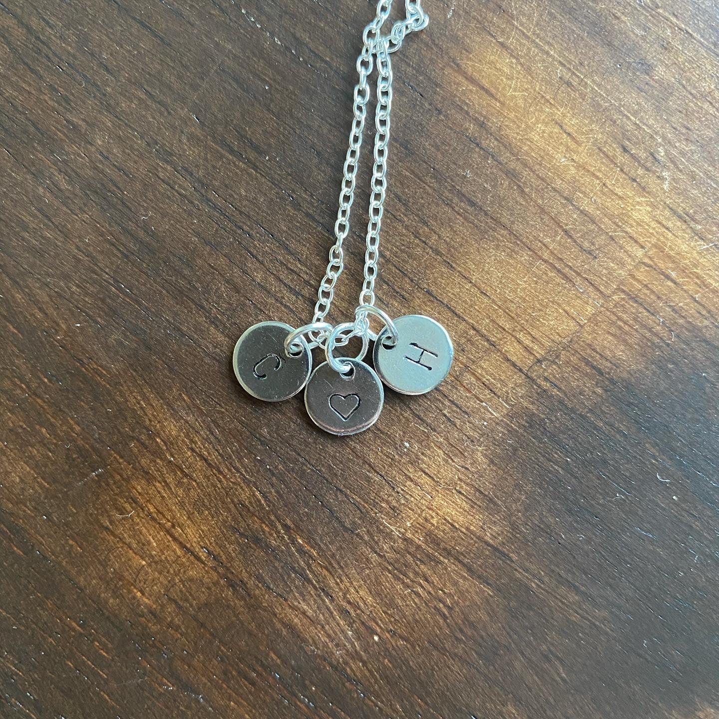 Initial necklace
