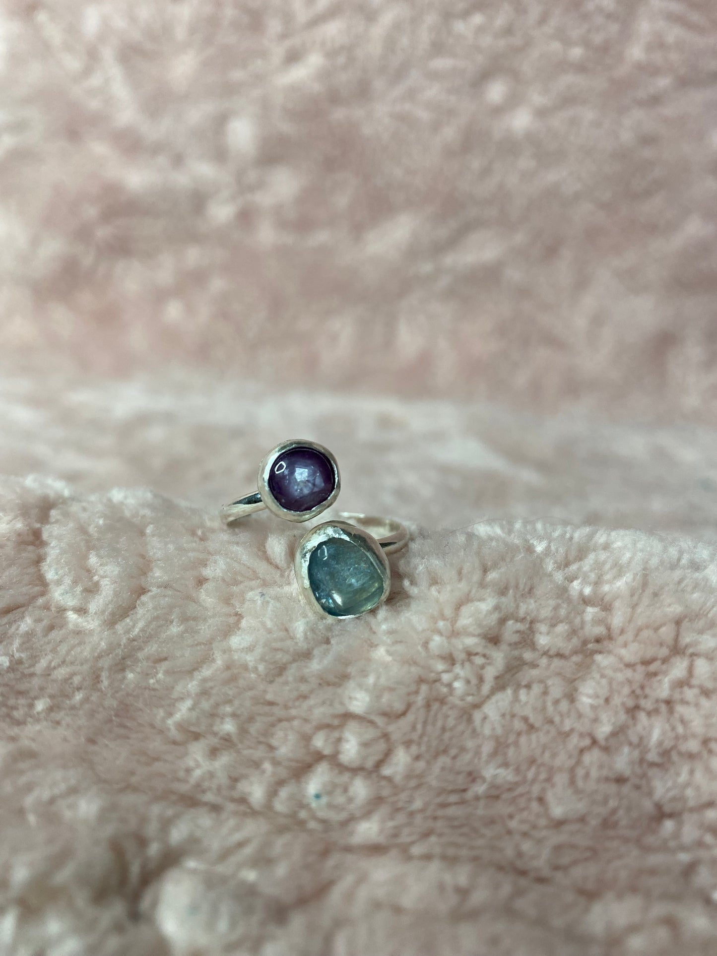 💕mixed gemstone adjustable