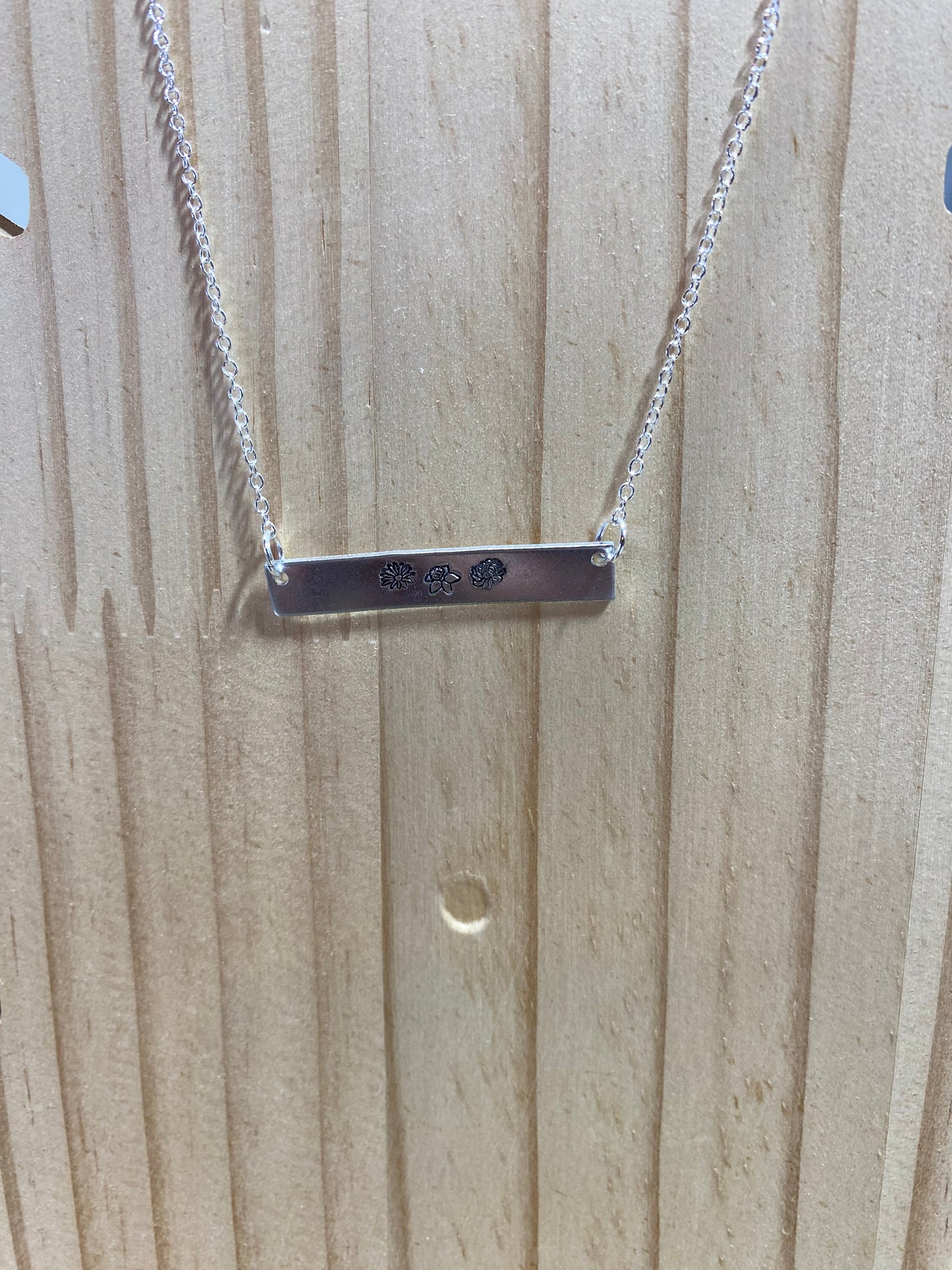 Birthflower necklaces