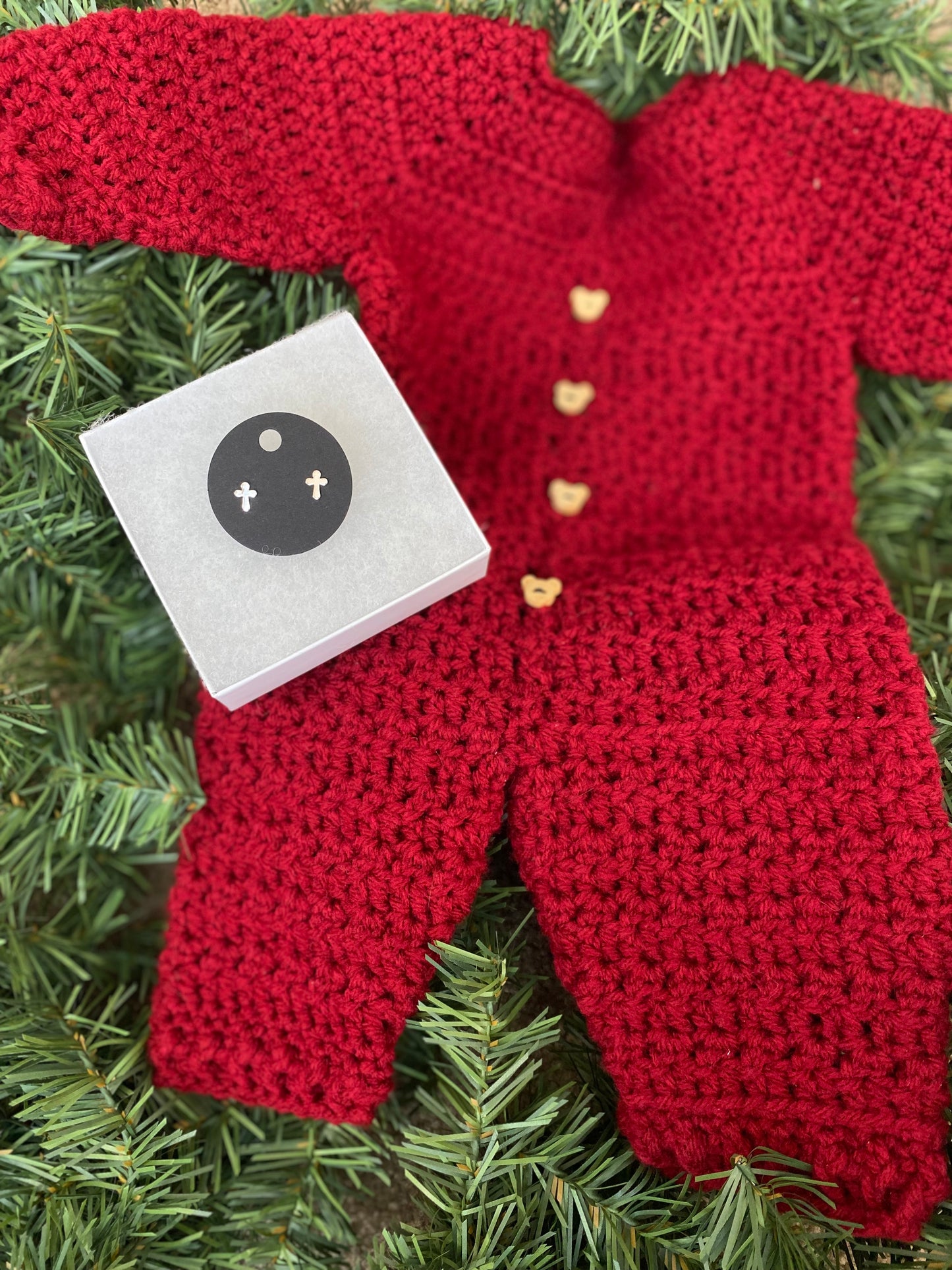 🎄cross sterling studs