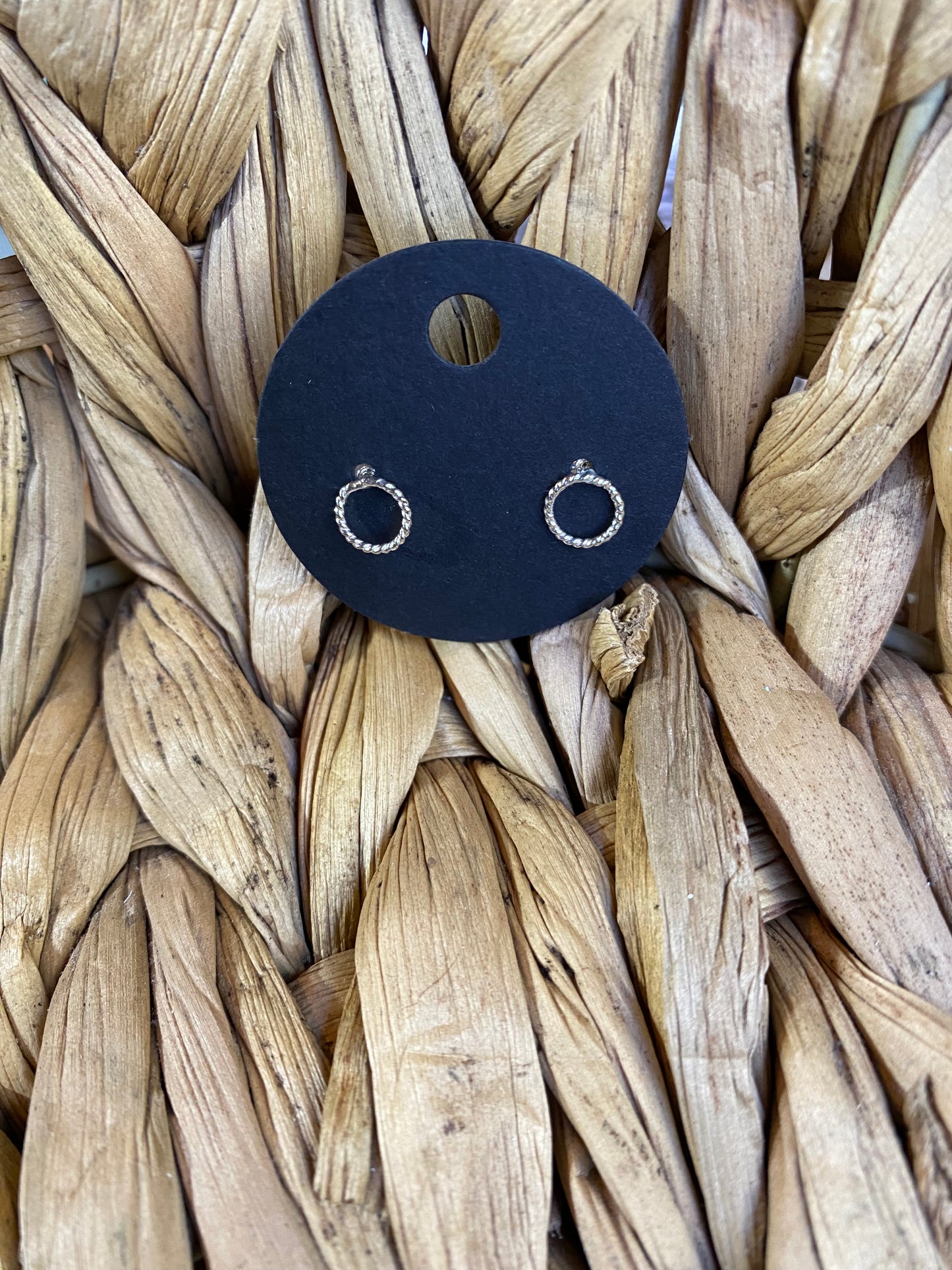 🍂sterling circle studs
