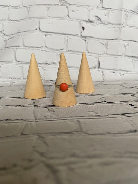 Simulated salmon coral ring