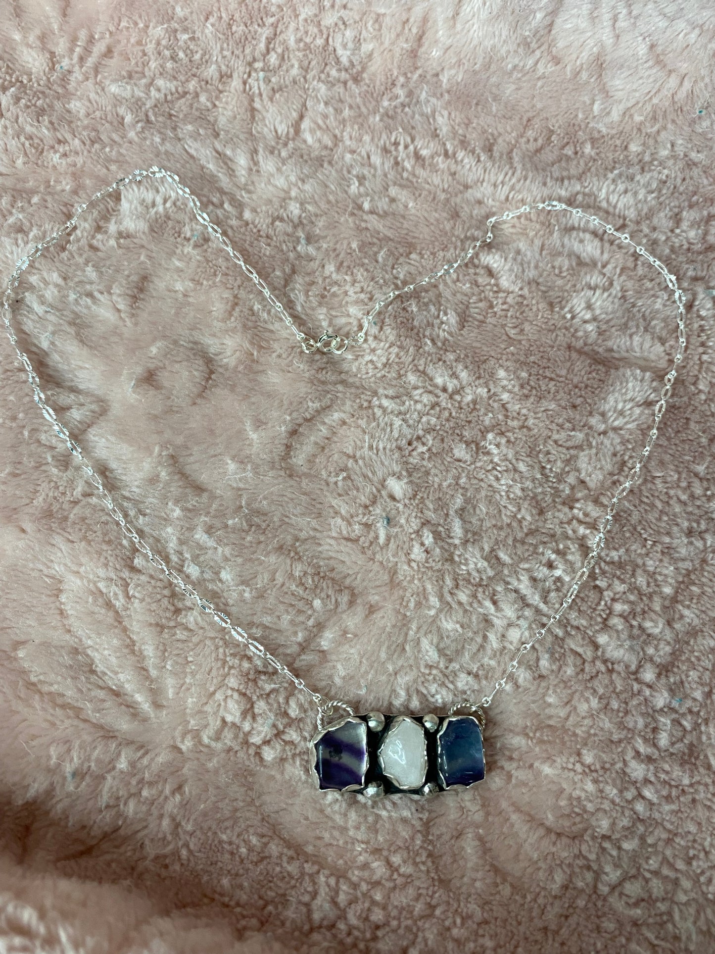 💕mixed gemstone necklace
