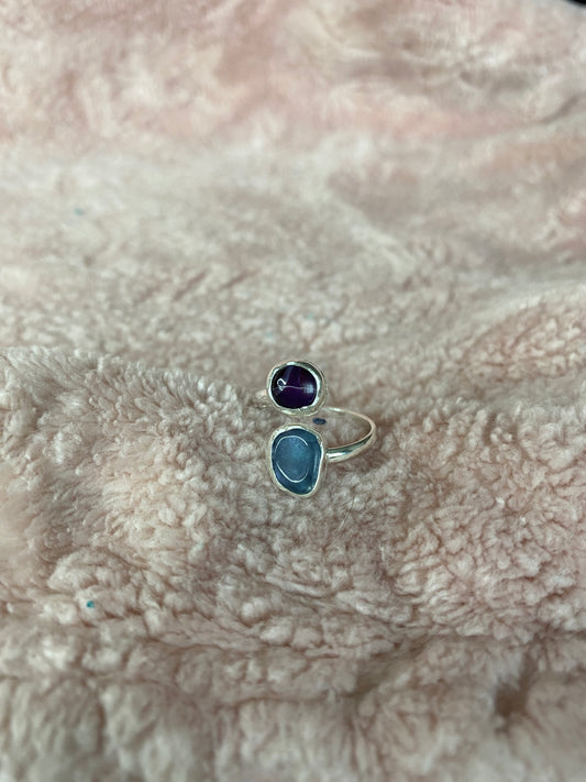 💕mixed gemstone adjustable
