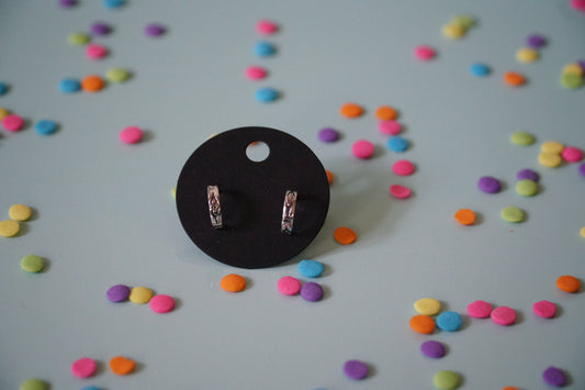 🎉flower stud hoops