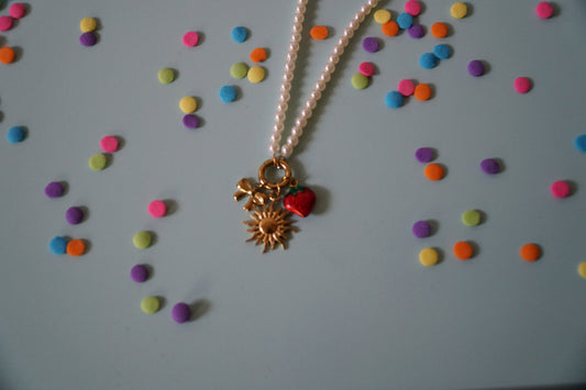 🎉pearl charm necklace