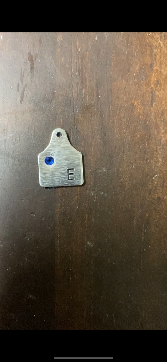 Cow tag necklace