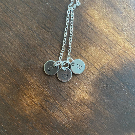 Initial necklace
