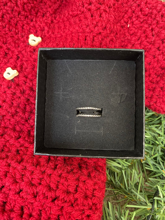🎄sterling twist ring