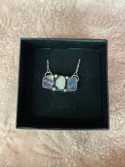 💕mixed gemstone necklace