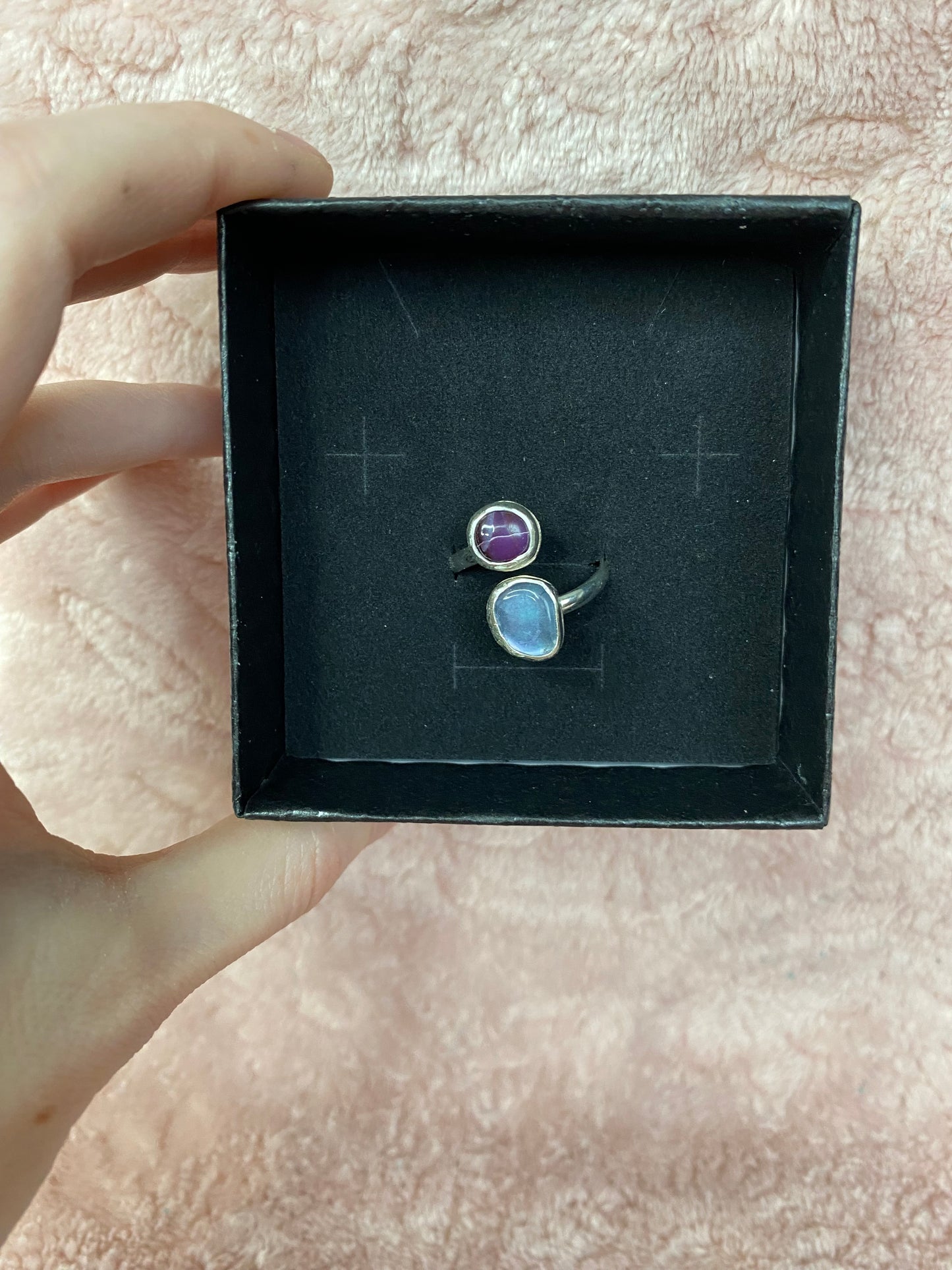 💕mixed gemstone adjustable