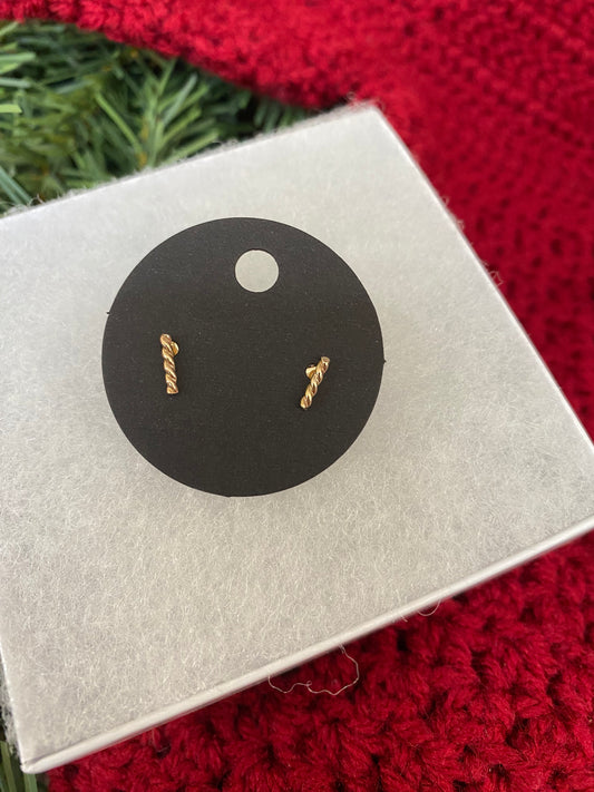 🎄twisted gold filled